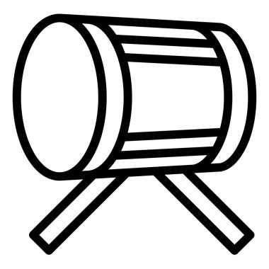 beyaz arkaplanda izole edilmiş çizgi simgesi vektör çizimi