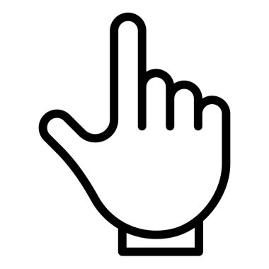 beyaz arkaplanda izole edilmiş çizgi simgesi vektör çizimi