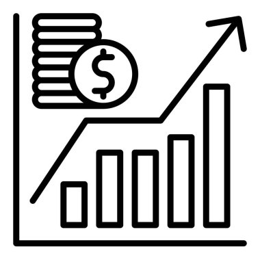 kar çizgisi simgesi çizimi beyaz arkaplanda izole edildi