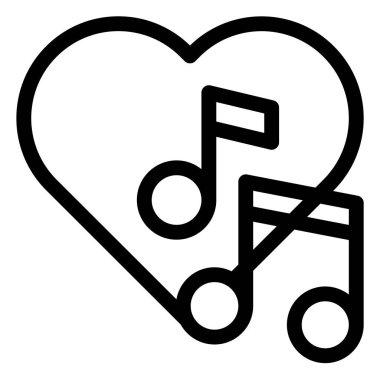 Aşk ayarı çizgisi simgesi çizimi beyaz arkaplanda izole edildi