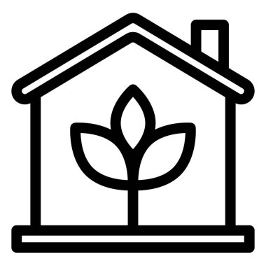 Beyaz arkaplanda izole edilmiş yapı çizgisi simgesi vektör illüstrasyonu