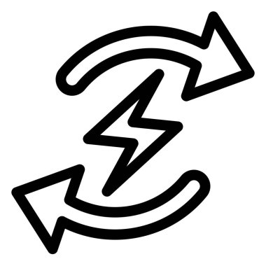 yenilenebilir satır simgesi vektör çizimi beyaz arkaplanda izole edildi