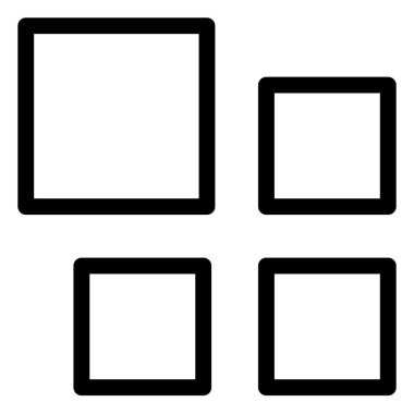 uygulamalar satır simgesi vektör çizimi beyaz arkaplan üzerinde izole