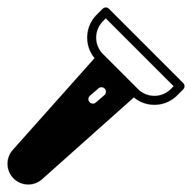 flaş ışığı simge vektör çizimi beyaz arkaplanda izole edildi