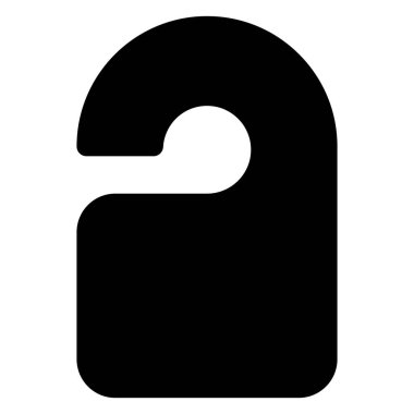 askı sembolü vektör çizimi beyaz arkaplanda izole edildi