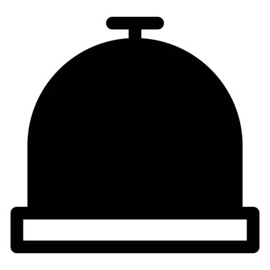 servis çanı sembolü vektör çizimi beyaz arkaplanda izole edildi