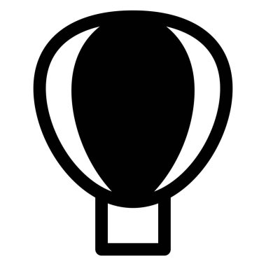 beyaz arkaplanda izole edilmiş balon sembolü vektör çizimi