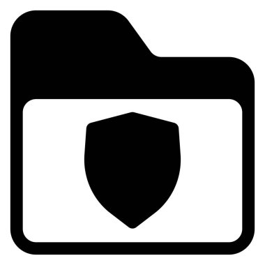 Beyaz arkaplanda izole edilmiş kalkan sembolü vektör çizimi