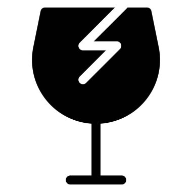 Kırık kabartma simgesi beyaz arkaplanda izole edildi