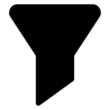 Beyaz arkaplanda izole edilmiş filtre sembol