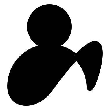 beyaz arkaplanda izole edilmiş avatar simgesi