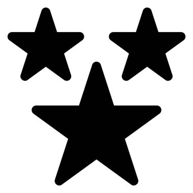 Beyaz arkaplanda izole edilmiş yıldız sembolü