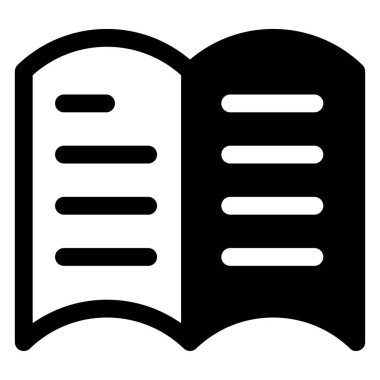 kitap sembolü simgesi beyaz arkaplanda izole edildi