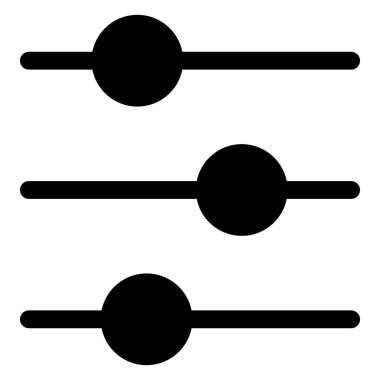 Beyaz arkaplanda izole edilmiş filtre sembol