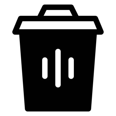 Beyaz arkaplanda izole edilmiş sembol simgesini sil