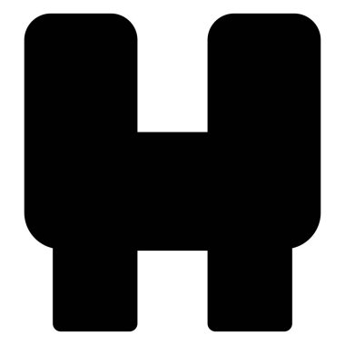 beyaz arkaplanda izole edilmiş dürbün simgesi