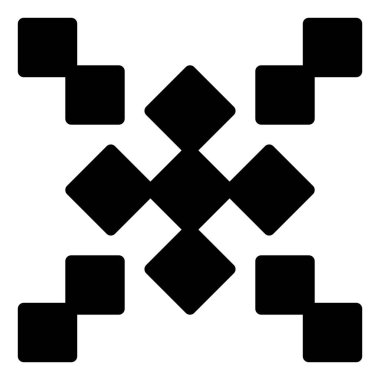 beyaz arkaplanda desen çizgisi simgesi izole edildi