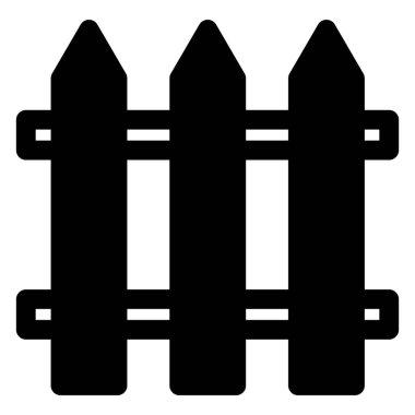 beyaz arkaplanda izole edilmiş bariyer simgesi