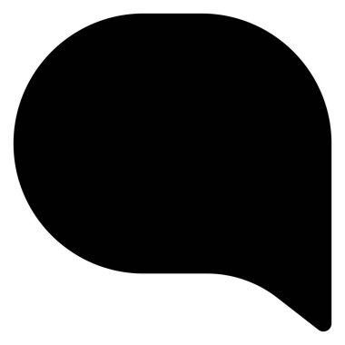 Beyaz arkaplanda izole edilmiş sohbet simgesi