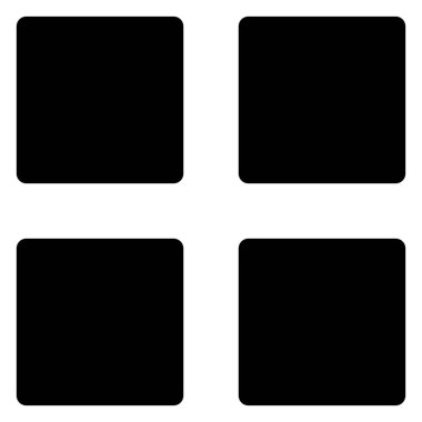 uygulamalar simgesi beyaz arkaplanda izole edildi