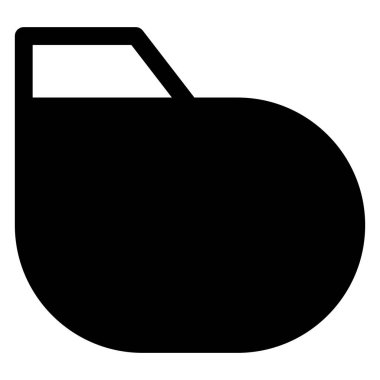 beyaz arkaplanda izole edilmiş klasör simgesi