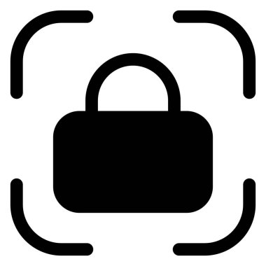 beyaz arkaplanda izole edilmiş kabartma simgesini kilitle