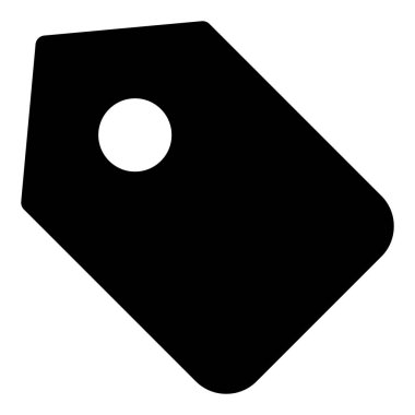 Beyaz arkaplanda izole edilmiş fiyat etiketi simgesi