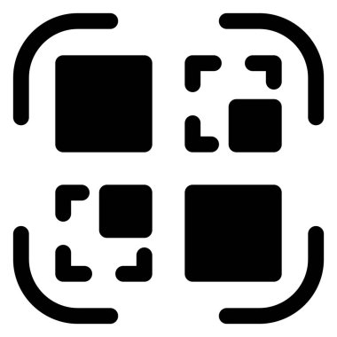 qr kod simgesi beyaz arkaplanda izole edildi