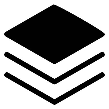 beyaz arkaplanda izole edilmiş katman simgesi