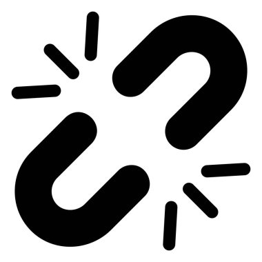 beyaz arkaplanda bağlantı simgesi izole edildi