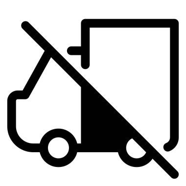 kamyon glyph simgesi vektör çizimi beyaz arkaplanda izole edildi