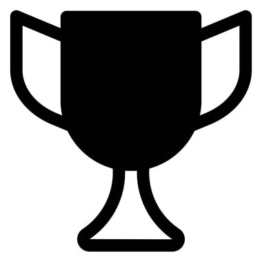 Beyaz arkaplanda izole edilmiş fincan glyph ikon vektör çizimi