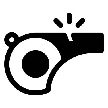 Beyaz arkaplanda ıslık simgesi vektör illüstrasyonuName