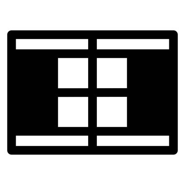 Tenis alanı sembolü vektör çizimi beyaz arkaplanda izole edildi