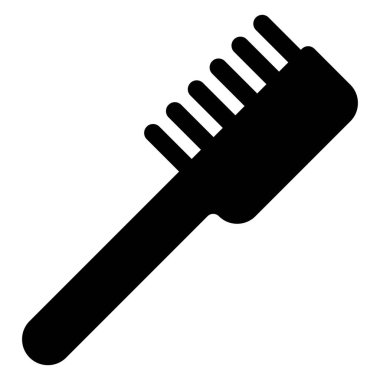 saç fırçası sembolü vektör çizimi beyaz arkaplanda izole edildi