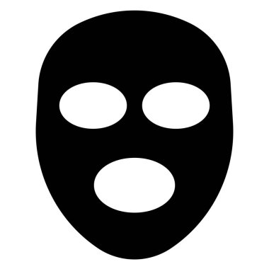 yüz sembolü vektör çizimi beyaz arkaplanda izole edildi