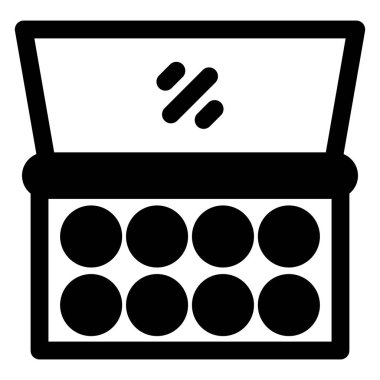 makyaj sembolü vektör çizimi beyaz arkaplanda izole edildi