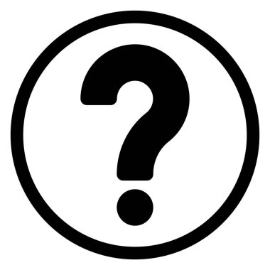 bilgi glyph simgesi vektör çizimi beyaz arkaplanda izole edildi