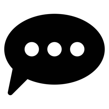 Kabarcık glifleri simgesi vektör çizimi beyaz arkaplanda izole edildi