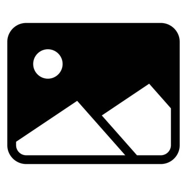 resim sembolü vektör çizimi beyaz arkaplanda izole edildi