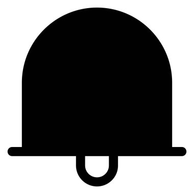 Beyaz arkaplanda izole edilmiş alarm sembolü vektör çizimi