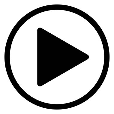 Beyaz arkaplanda izole edilmiş glyph ikon vektör resimlemesini çal