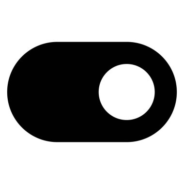 beyaz arkaplanda izole edilmiş glyph simge vektör çizimi