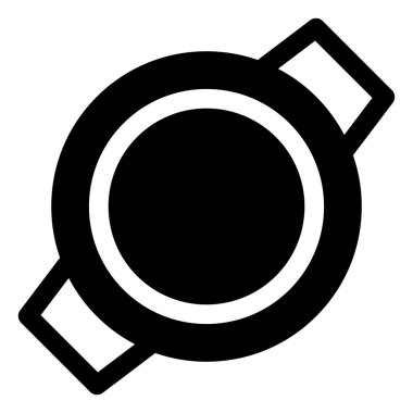 Saat sembolü vektör çizimi beyaz arkaplanda izole edildi