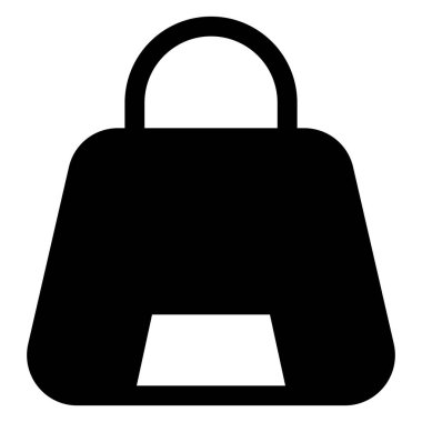 torba glyph simgesi vektör çizimi beyaz arkaplanda izole edildi