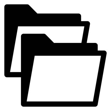 Beyaz arkaplanda izole edilmiş glyph ikon vektör illüstrasyonunu kopyala