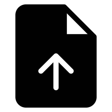 Beyaz arkaplanda izole edilmiş glyph simgesi vektör illüstrasyonu yükle