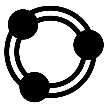 Beyaz arkaplanda izole edilmiş sembol vektör illüstrasyonunu paylaş