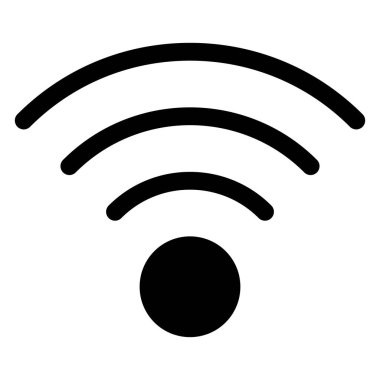 İnternet glyph simgesi vektör çizimi beyaz arkaplanda izole edildi