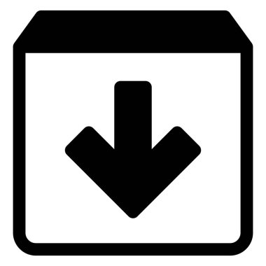 arşiv sembolü vektör illüstrasyonunu beyaz arkaplanda izole et